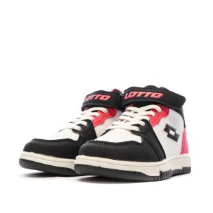 Baskets Blanche/Noir/Rose Garçon Lotto Ravenne vue 0