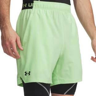 Under Armour Vanish Woven Men’s Green/Black Running Shorts 13737180 Photo of the Espace des Marques %store% store - view of %key%