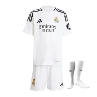 Real Madrid Ensemble Tenue Domicile Junior Adidas 24/25 vue 0