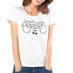 T-shirt Blanc Fille Le Temps Des Cerises Gillian vue 0