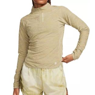 T-shirt Manches Longues Kaki Femme Nike Midlayer vue 0