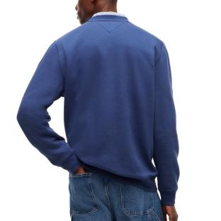 Sweat Bleu Foncé Homme Tommy Hilfiger Reg Flag Crews vue 0
