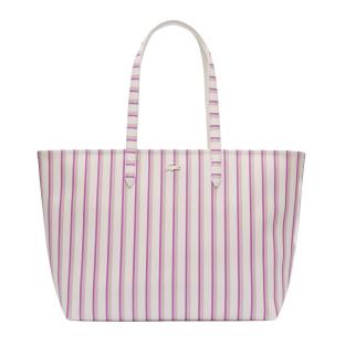 Sac Cabas Réversible Rose/Blanc Femme Lacoste Anna vue 0
