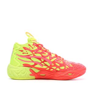 Chaussures de Basketball Jaune/Rose Puma Mb.04 1love vue 0
