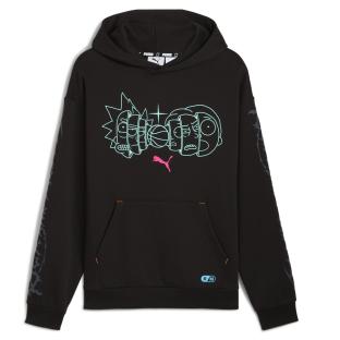 Schwarzes Herren-Sweatshirt Puma Hoops X Rick and Morty Ansicht 0