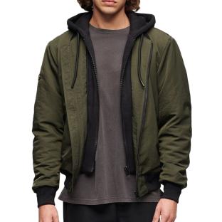 Veste Kaki Homme Superdry Hooded vue 0