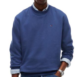 Sweat Bleu Foncé Homme Tommy Hilfiger Reg Flag Crews vue 0