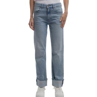 Jean Droit Bleu Fille Teddy Smith Boyfriend vue 0