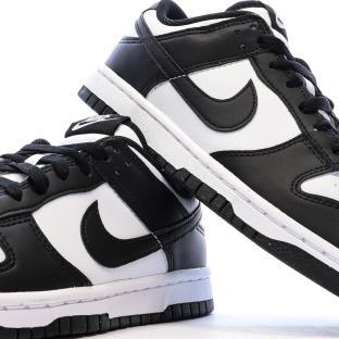 Dunk Low Baskets Blanches/Noires Femme Nike vue 0