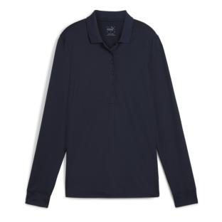 Polo azul marino de mujer Puma Longsleeve ver 0