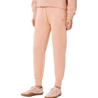 Pantalones de chándal rosa para mujer de Lacoste, de jersey de doble cara ver 0
