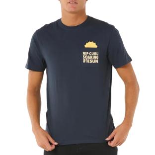 Camiseta de hombre azul marino Rip Curl Sun Soaker ver 0