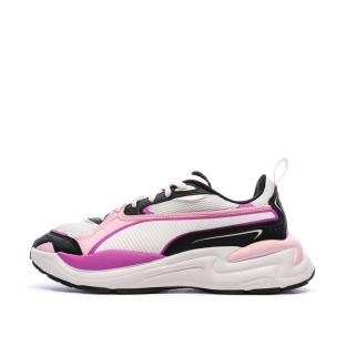 Baskets Blanches/Noires/Roses Femme Puma X-ray 4 vue 0