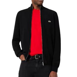 Pull zippé Noir Homme Lacoste Monta vue 0