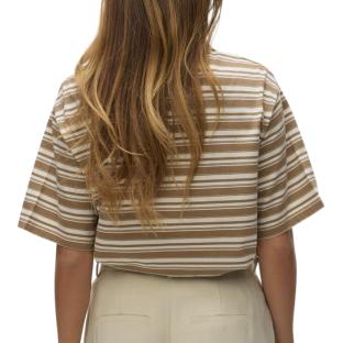 Women’s Brown/White Polo Shirt by Vero Moda Awmaren 2/4 Photo of the Espace des Marques %store% store - view of %key%