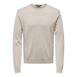 Beiger Herrenpullover „Only & Sons Life Crew Knit“ Ansicht 0