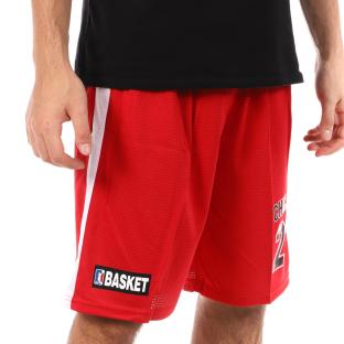 Bermudas de baloncesto rojas para hombre Sport Zone Miami ver 0