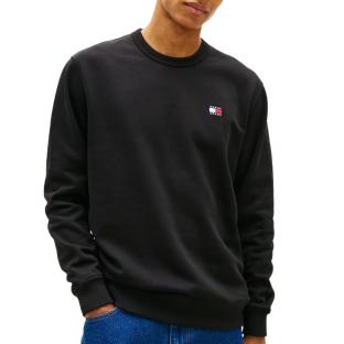 Sweat Noir Homme Tommy Hilfiger Badge Crewss vue 0