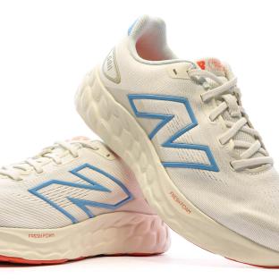 Women's Running Shoes Ecru/Blue New Balance 680 Photo of the Espace des Marques %store% store - view of %key%
