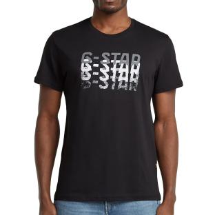 Schwarzes Herren-T-Shirt von G-Star RAW, verwaschen Ansicht 0