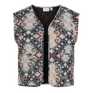 Gilet Noir à motif Femme Vila Vietra Quilted vue 0