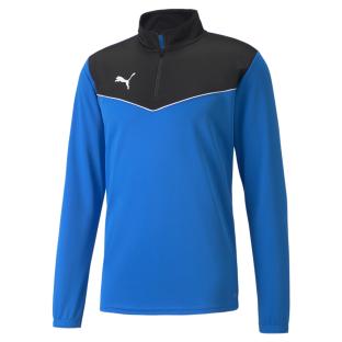 Men's Puma Indrise 1/4 Zip Sweat Top Black/Blue Photo of the Espace des Marques %store% store - view of %key%