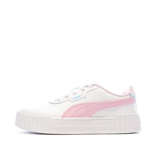 Baskets Blanches/Roses Fille Puma Carina 3.0 Jellyy vue 0