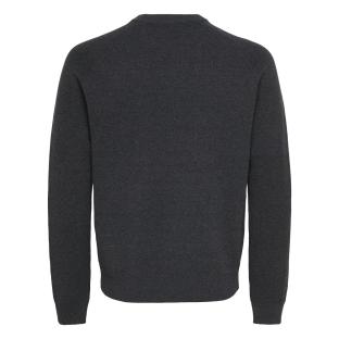 Dunkelgrauer Melange-Pullover für Herren von Only & Sons, Rundstrick Ansicht 0