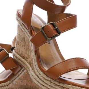 Sandales Compensée Camel Femme Chattawak Summer Camel vue 0