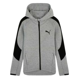 Sweatshirt Zipper Grau Junge Puma 672882 Ansicht 0