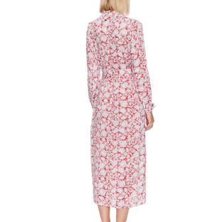 Rotes gemustertes Kleid für Frauen Pepe jeans Perah Ansicht 0