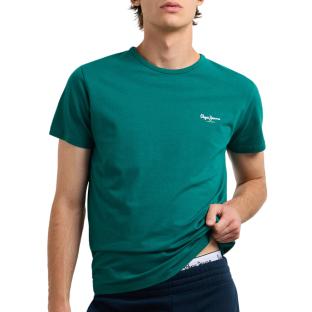 T-Shirt Vert Homme Pepe jeans Original Basic 3 vue 0