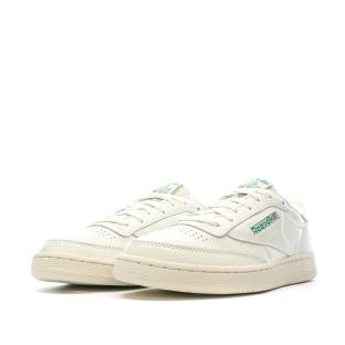 Baskets Blanche/Verte Homme Reebok Club C85 Vintage vue 0