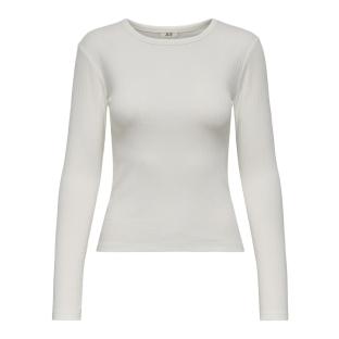 T-Shirt Manches Longues Blanc Femme JDY Vaya vue 0