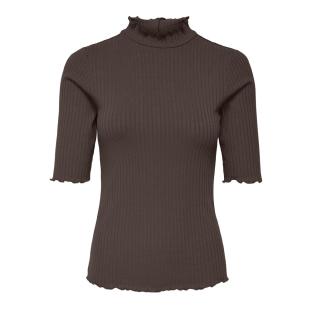 T-Shirt Marron Foncé Femme JDY Fransiska vue 0