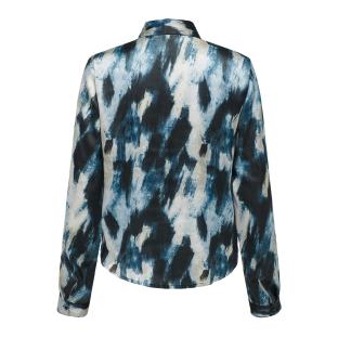 Women's navy patterned shirt JDY Fifi Photo of the Espace des Marques %store% store - view of %key%