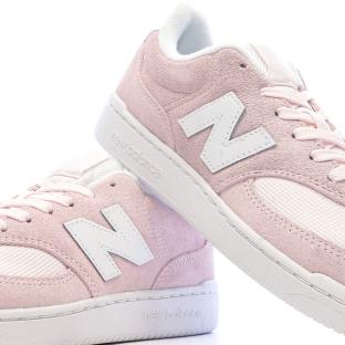 Baskets Rose/Blanche Femme New Balance Bb80 vue 0