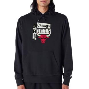 Sweat Noir Homme New Era Newspaper vue 0
