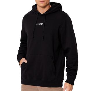 Sweat à Capuche Noir Homme Guess Roy vue 0