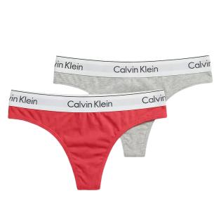 X2 Strings Gris/Rosa Mujer Calvin Klein Jeans Tanga ver 0