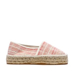Women’s White/Red Espadrilles – Pare Gabia Aduna Photo of the Espace des Marques %store% store - view of %key%