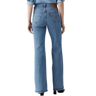 Jean Bleu Femme Levi's Ribcage Bells Med vue 0