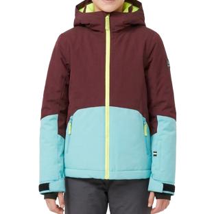 Girls' Turquoise/Bordeaux O'Neill Arsenite Ski Jacket Photo of the Espace des Marques %store% store - view of %key%