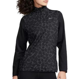 T-shirt Manches Longues Noires Femme Nike Elmnt vue 0