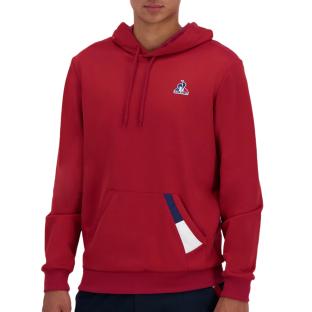 Sweat Bordeaux Homme Le Coq Sportif Hoody vue 0