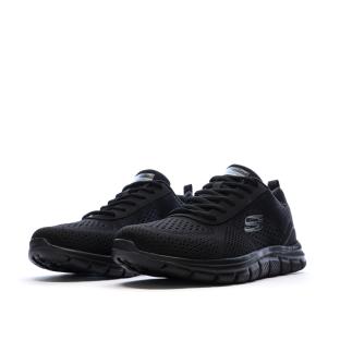 Baskets Noires Homme Skechers Track Leshur vue 0