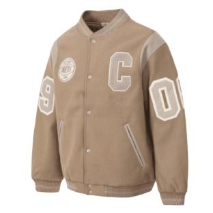 Bomberjacke Beige Mann Converse Luxe Varsity Ansicht 0