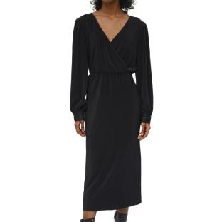 Object Shila Maxi Vestido Plisado Negro Mujer ver 0
