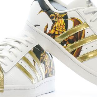 Baskets Blanches Mixte Adidas Superstar Yu-Gi-Oh vue 0