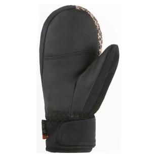 Manoplas de esquí negras/leopardo para mujer Cairn Elena ver 0
